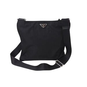 PRADA Nero Black Shoulder Bag Logo Black